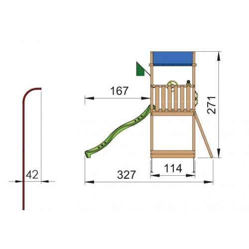 Decije igraliste Jungle Hut 2.1
