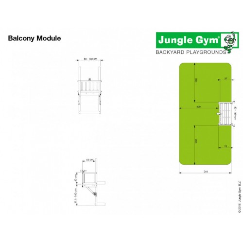 Balcony Modul - Dimenzija