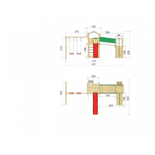 Cottage 2.1 + 2 Swing Modul 3.0 200/220+ Bridge Modul 2.1 Cottage 2.1 + 2 Swing Modul 3.0 200/220+ Bridge Modul 2.1