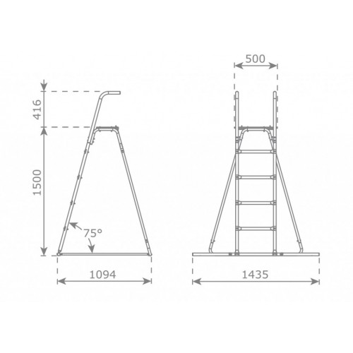 Metalna konstrukcija sa toboganom TSURI 1500