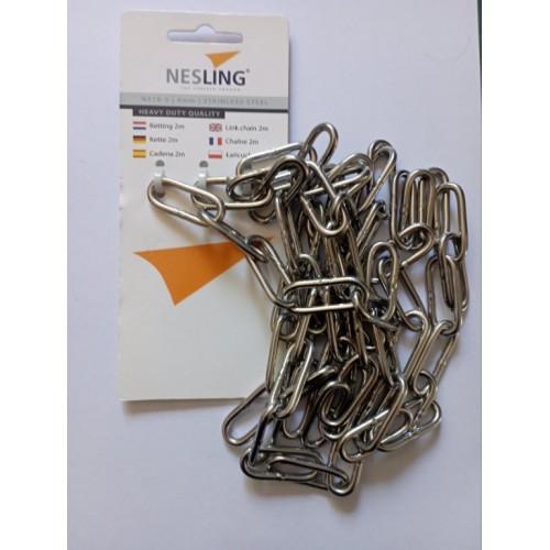 Lanac 4mm, dužina 2m, INOX