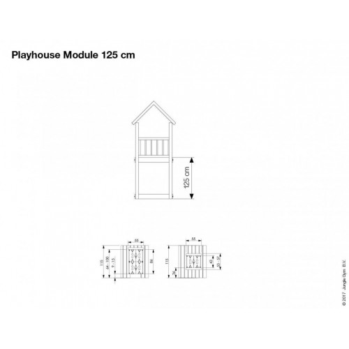 Playhouse Modul 125 - Dimenzija