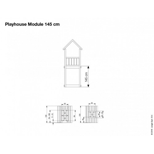 Playhouse Modul 145 - Dimenzija Playhouse Modul 145 - Dimenzija