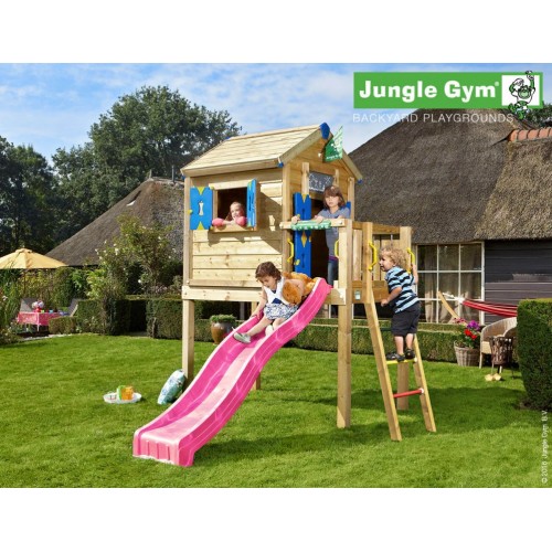 Jungle Playhouse L - Tobogan pink